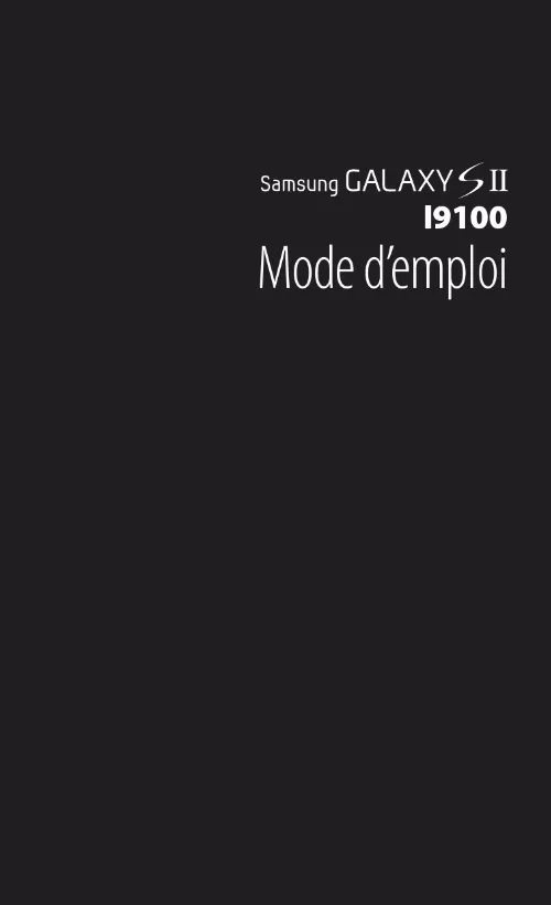 Mode d'emploi SAMSUNG GALAXY S II PLUS