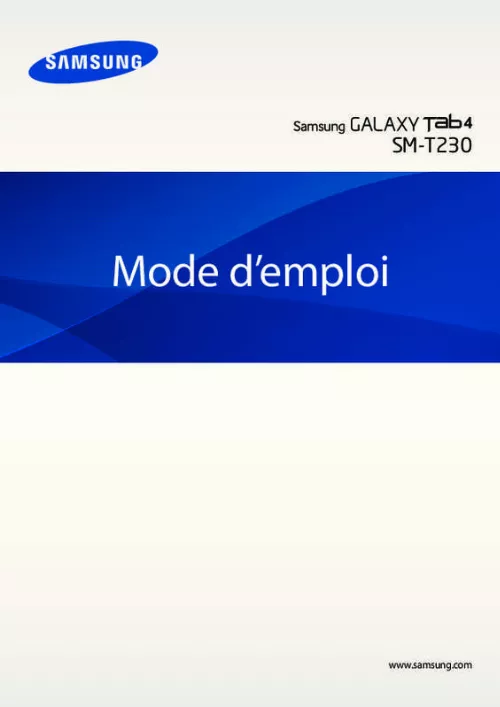 Mode d'emploi SAMSUNG GALAXY TAB 4 (7.0, WI-FI)