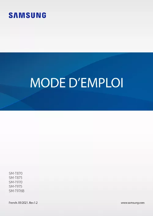 Mode d'emploi SAMSUNG GALAXY TAB S7+