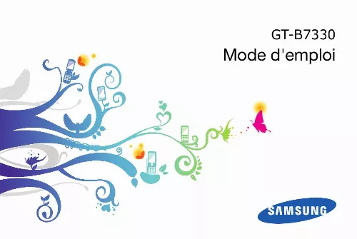 Mode d'emploi SAMSUNG GT-B7330