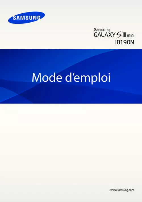 Mode d'emploi SAMSUNG GT-I8190N