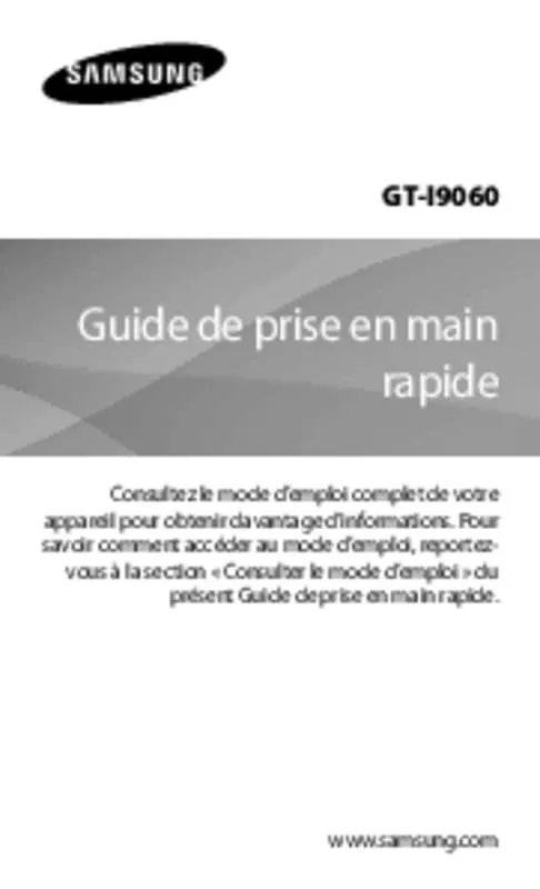 Mode d'emploi SAMSUNG GT-I9060I