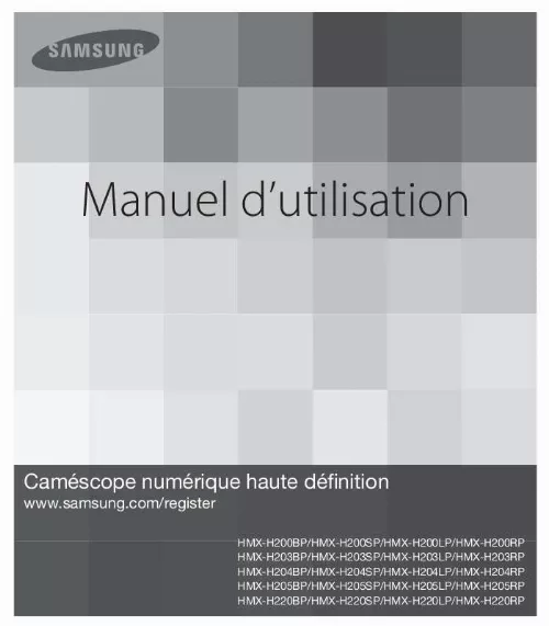 Mode d'emploi SAMSUNG H200 BLACK