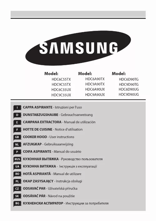 Mode d'emploi SAMSUNG HDC9A90UX/EUR