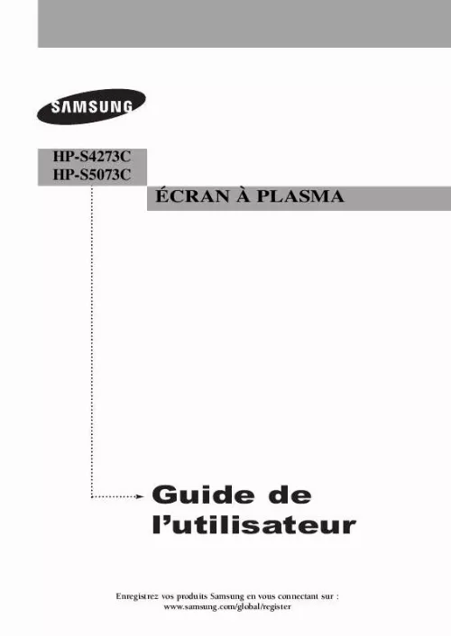 Mode d'emploi SAMSUNG HP-S4273C