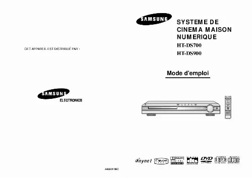 Mode d'emploi SAMSUNG HT-DS700