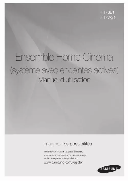 Mode d'emploi SAMSUNG HT-WS1