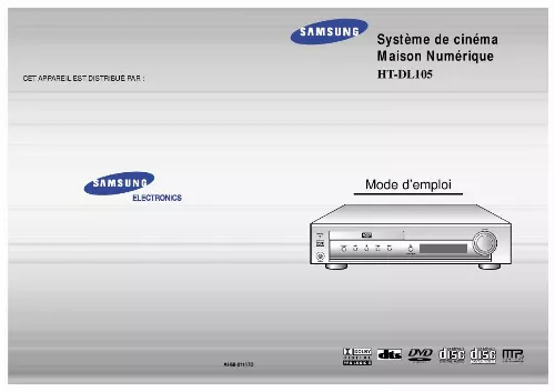 Mode d'emploi SAMSUNG HTDL105RH-EDC