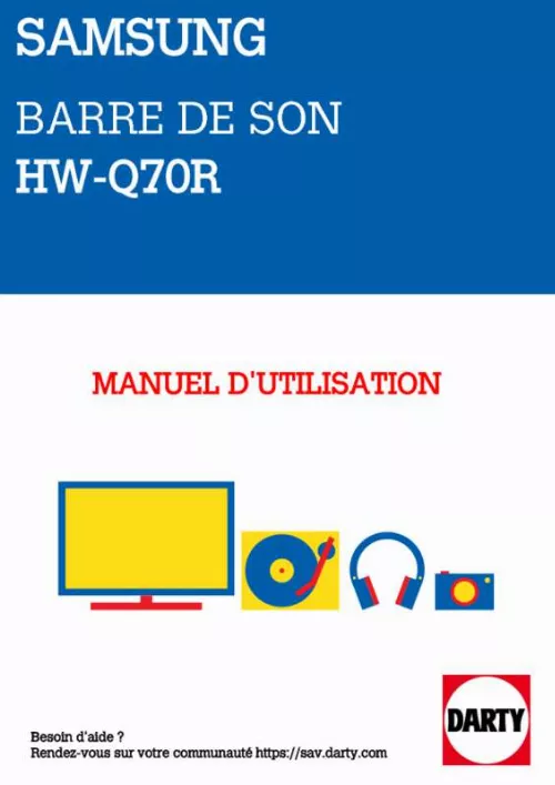 Mode d'emploi SAMSUNG HW-Q70R