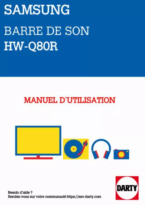 Mode d'emploi SAMSUNG HW-Q80R