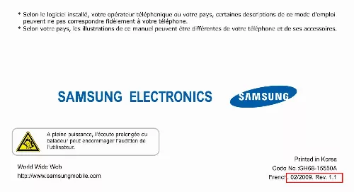 Mode d'emploi SAMSUNG J600