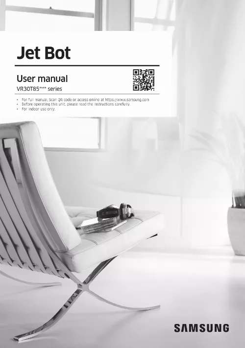 Mode d'emploi SAMSUNG JET BOT