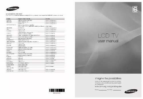 Mode d'emploi SAMSUNG LE37A676A1M