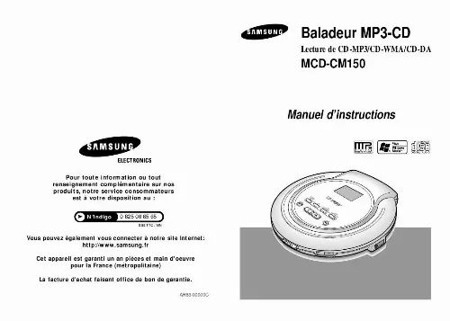 Mode d'emploi SAMSUNG MCD-CM150