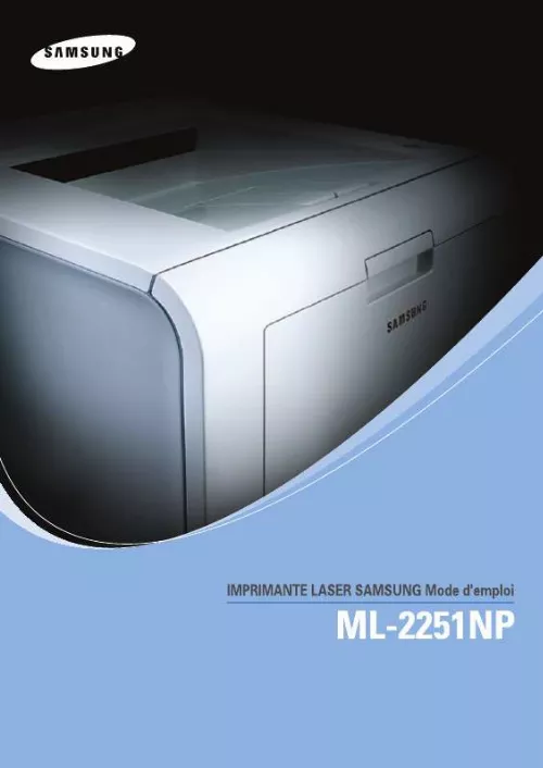 Mode d'emploi SAMSUNG ML-2251NP