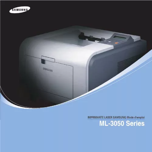 Mode d'emploi SAMSUNG ML-3050