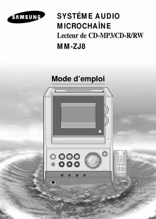 Mode d'emploi SAMSUNG MM-ZJ8