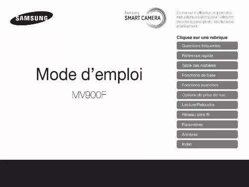 Mode d'emploi SAMSUNG MV900
