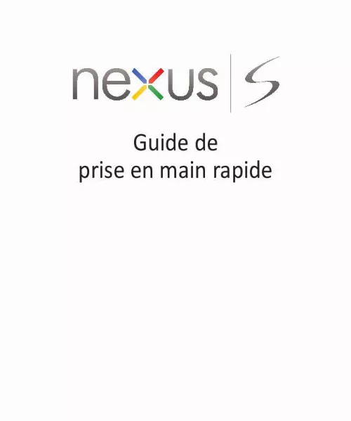 Mode d'emploi SAMSUNG NEXUS S GT-I9023