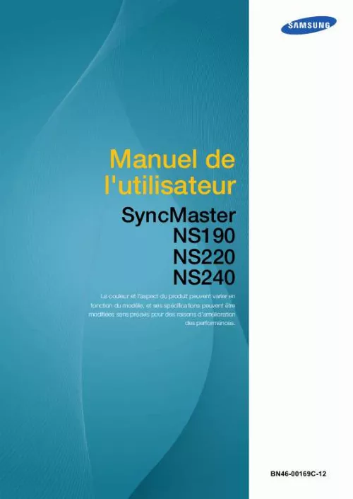 Mode d'emploi SAMSUNG SYNCMASTER NS220