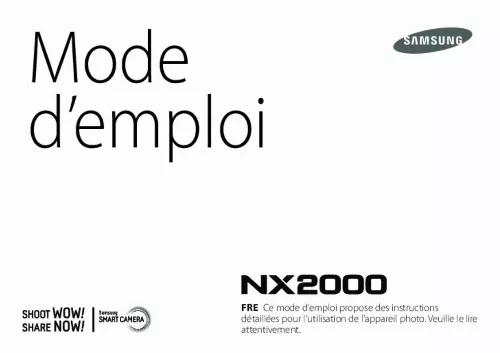 Mode d'emploi SAMSUNG NX2000