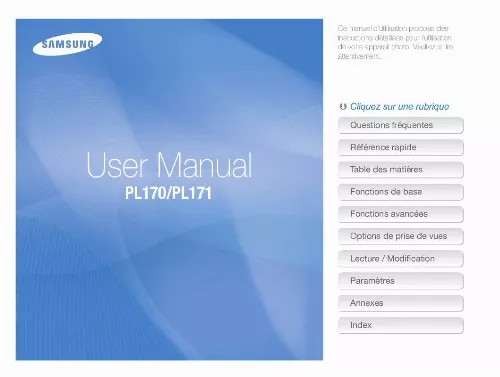 Mode d'emploi SAMSUNG PL170