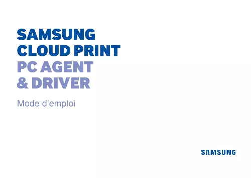 Mode d'emploi SAMSUNG PROXPRESS M4583FX