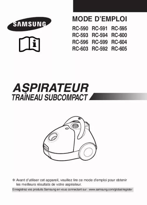 Mode d'emploi SAMSUNG RC-5923