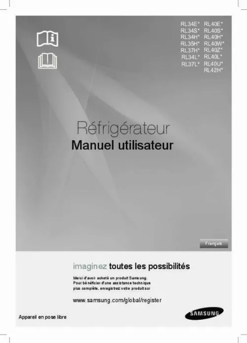 Mode d'emploi SAMSUNG RL34LCSW