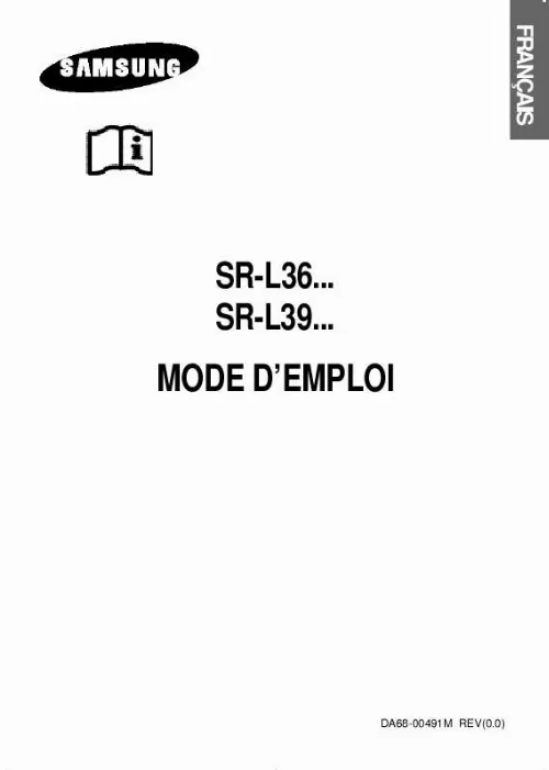 Mode d'emploi SAMSUNG RL39SBSW