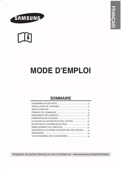 Mode d'emploi SAMSUNG RL44QGIS