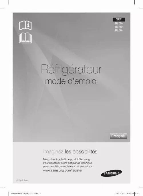 Mode d'emploi SAMSUNG RL60GEESW