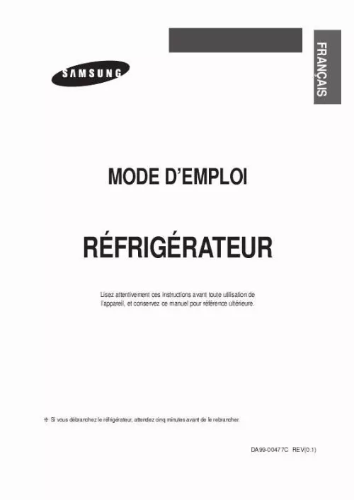 Mode d'emploi SAMSUNG RT52EAMS