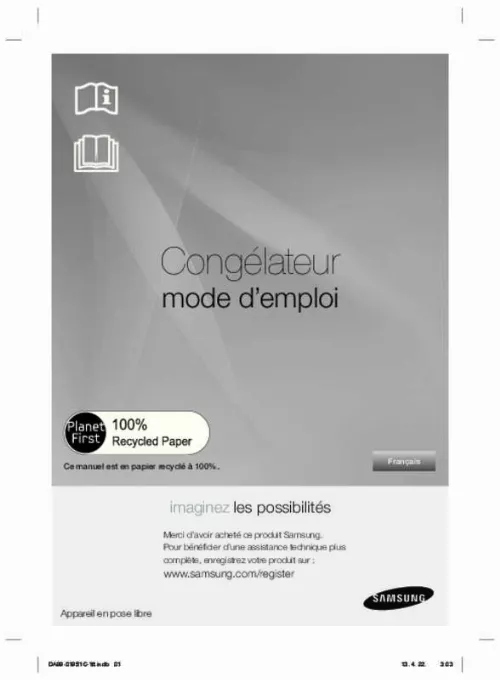 Mode d'emploi SAMSUNG RZ80FHPN1/XEF