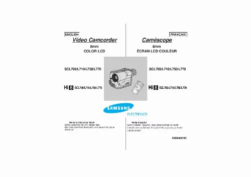 Mode d'emploi SAMSUNG SC-L750