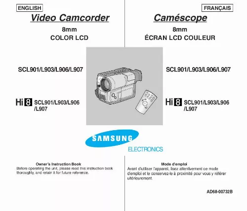 Mode d'emploi SAMSUNG SC-L901