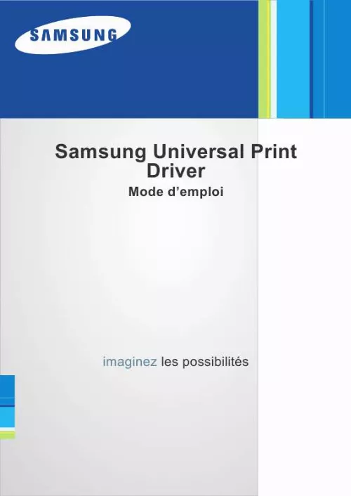 Mode d'emploi SAMSUNG SCX-3205