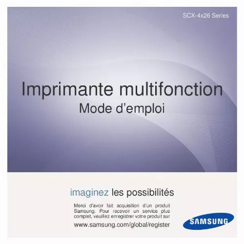 Mode d'emploi SAMSUNG SCX-4826FN