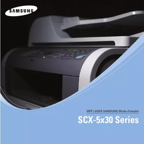 Mode d'emploi SAMSUNG SCX-5X30