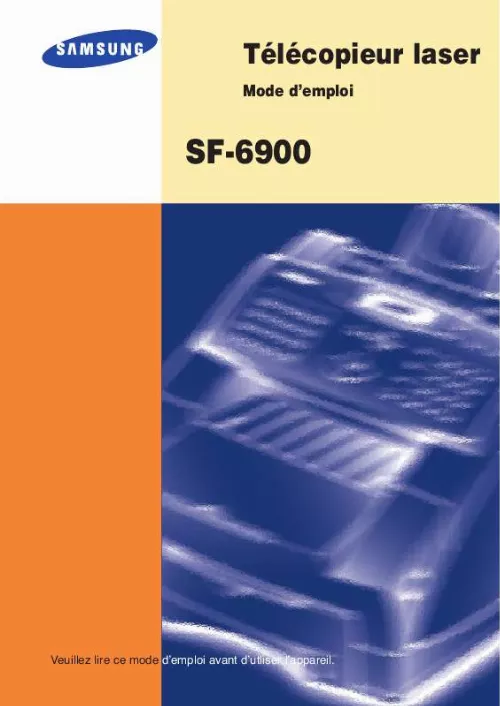 Mode d'emploi SAMSUNG SF-6900