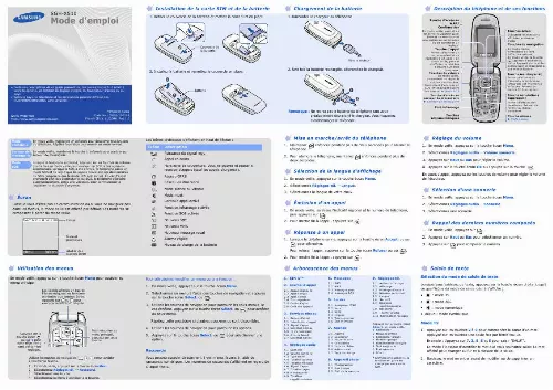 Mode d'emploi SAMSUNG SGH-X510