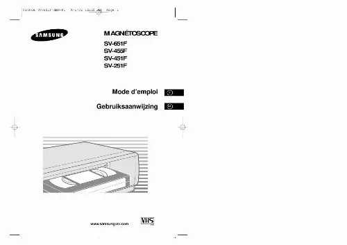 Mode d'emploi SAMSUNG SV-251F