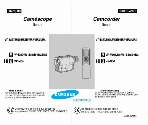 Mode d'emploi SAMSUNG VP-M54