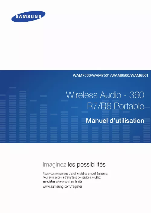 Mode d'emploi SAMSUNG WAM6500