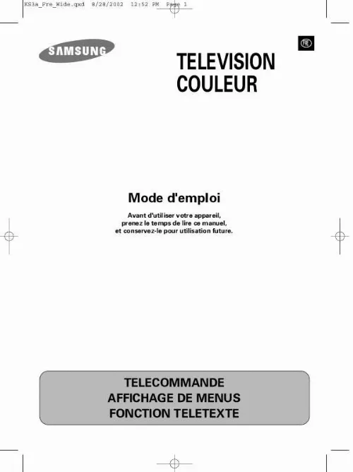 Mode d'emploi SAMSUNG WS-32V54N