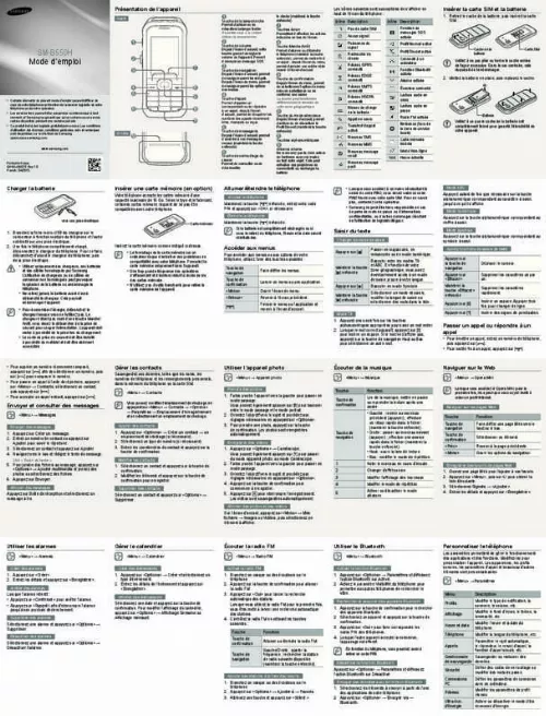 Mode d'emploi SAMSUNG XCOVER 550