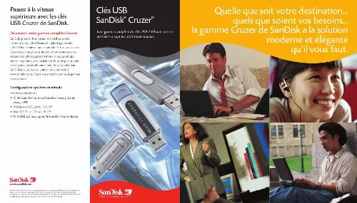 Mode d'emploi SANDISK CRUZER