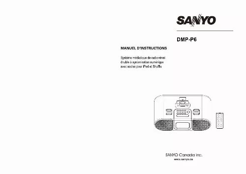 Mode d'emploi SANYO DMP-P6