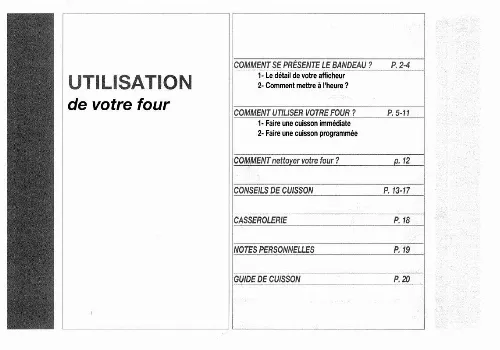 Mode d'emploi SAUTER 4272CC