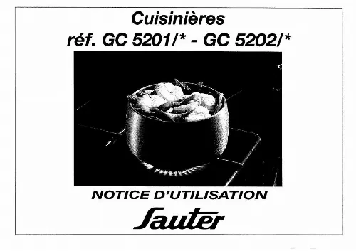 Mode d'emploi SAUTER GC5202